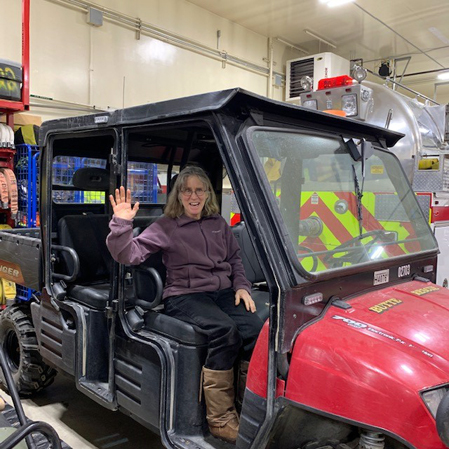 Alys at Butte fire station